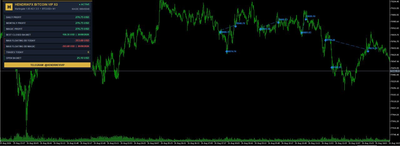 Hendrikfx Bitcoin VIP X3 MG EA MT5-Preview-3
